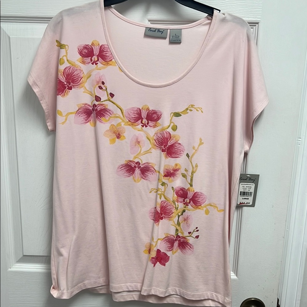 Coral Bay Pink Relaxed Short Sleeve Tee